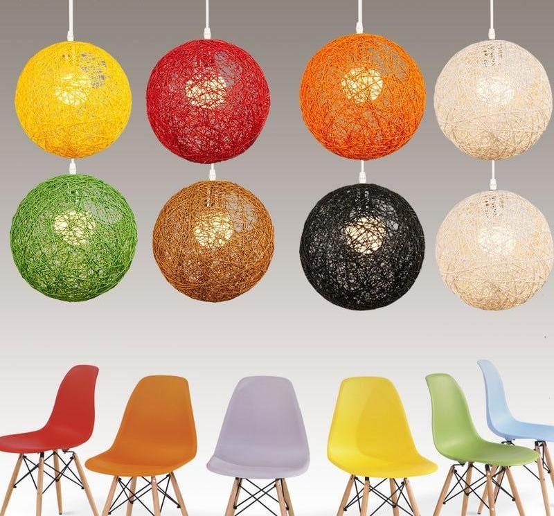 Palma – Woven Wicker Globe Pendant Light
