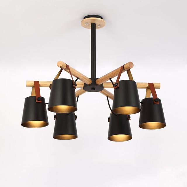 Rye – Multi-Drop Iron Shade Pendant Chandelier