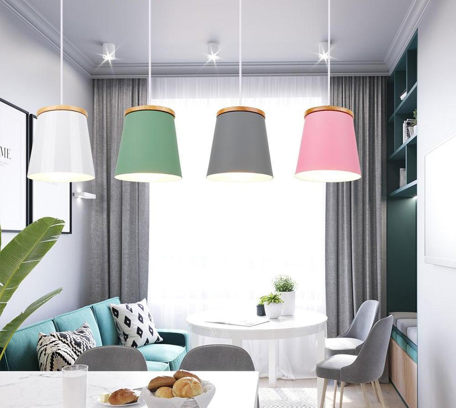 Amble – Rubberwood & Metal Mini Pendant