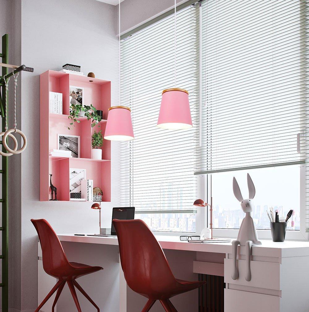 Amble – Rubberwood & Metal Mini Pendant