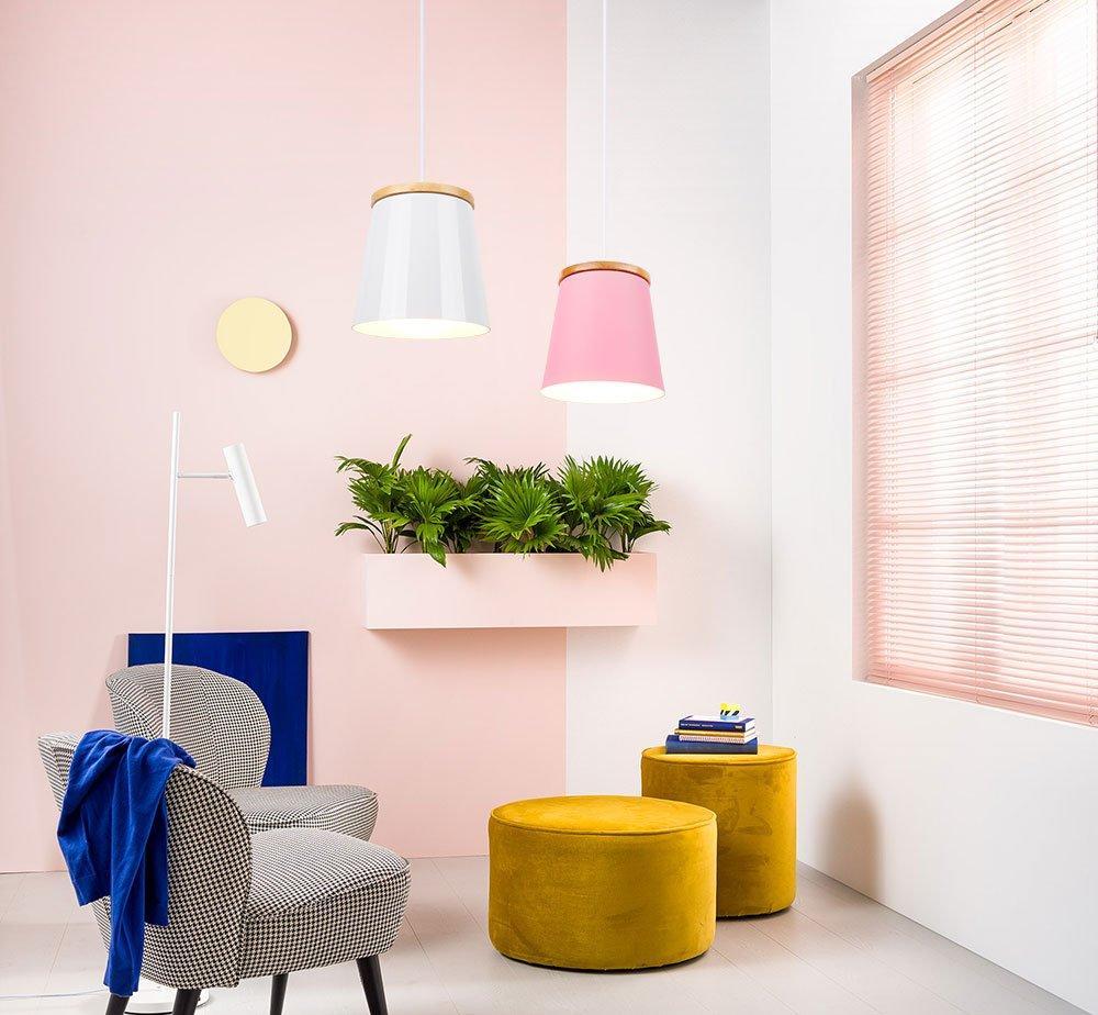 Amble – Rubberwood & Metal Mini Pendant