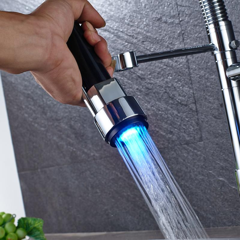 Cedar – LED Spring-Neck Kitchen Mixer Tap