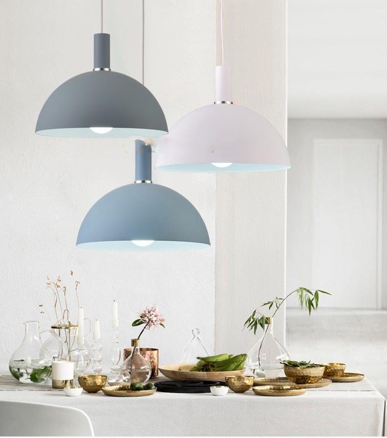 Osier – Round Aluminium Dome Pendant