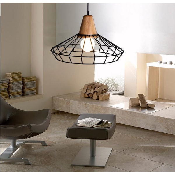 Otley – Wrought Iron Lantern Cage Pendant