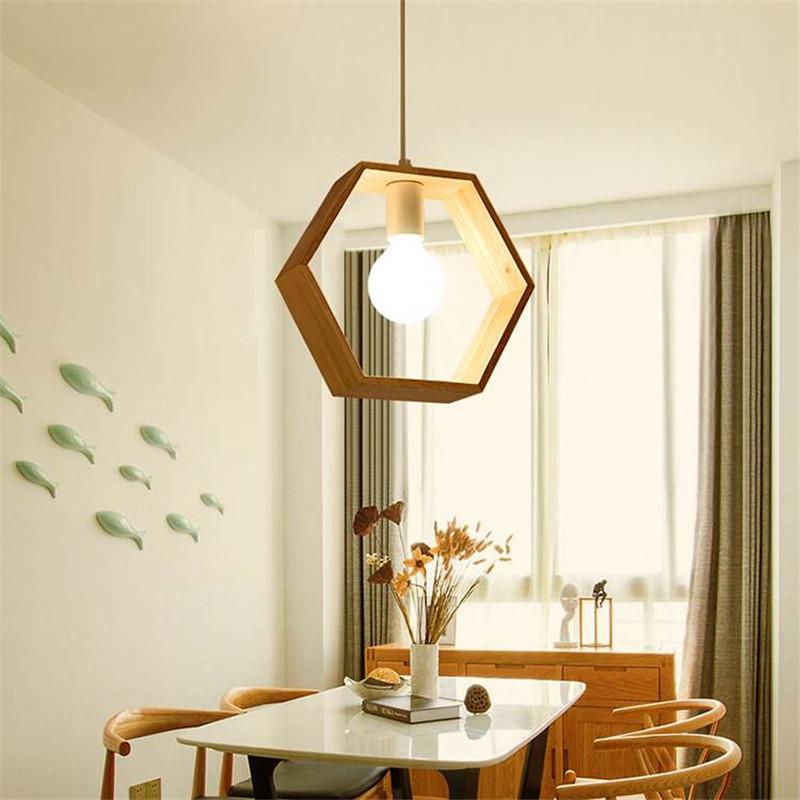 Elmsford – Geometric Wooden Frame Pendant