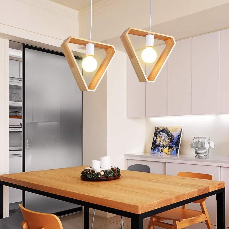 Elmsford – Geometric Wooden Frame Pendant