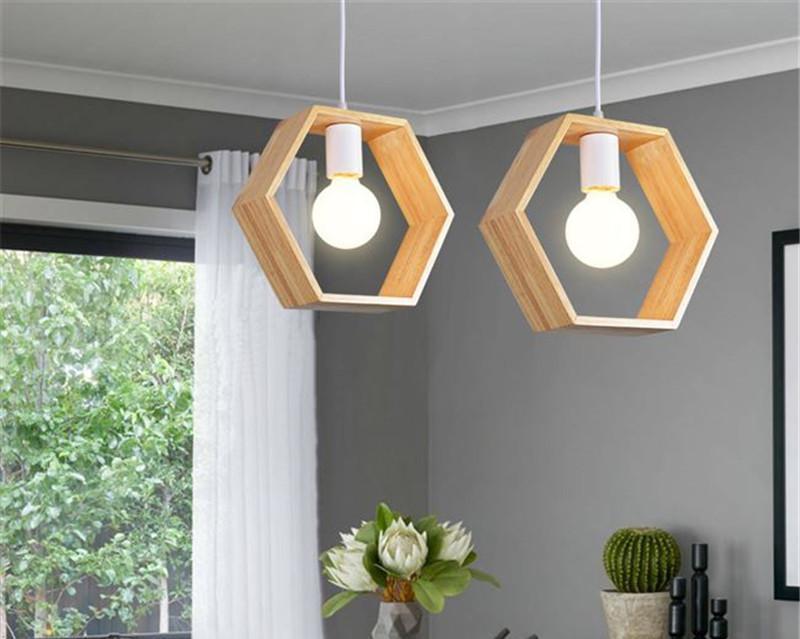 Elmsford – Geometric Wooden Frame Pendant