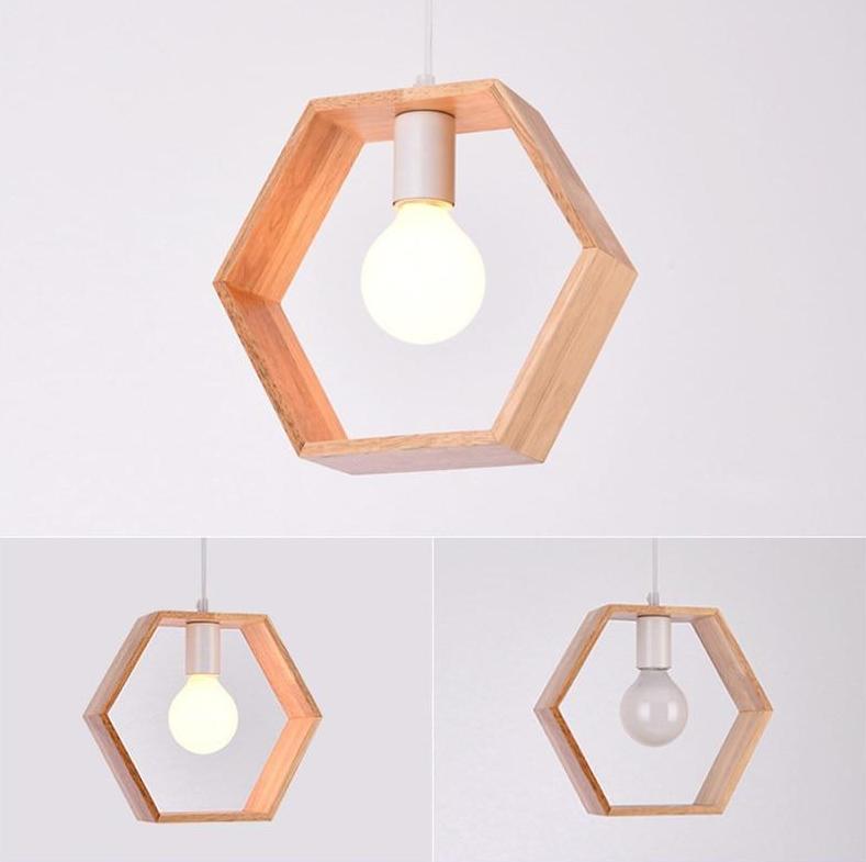 Elmsford – Geometric Wooden Frame Pendant