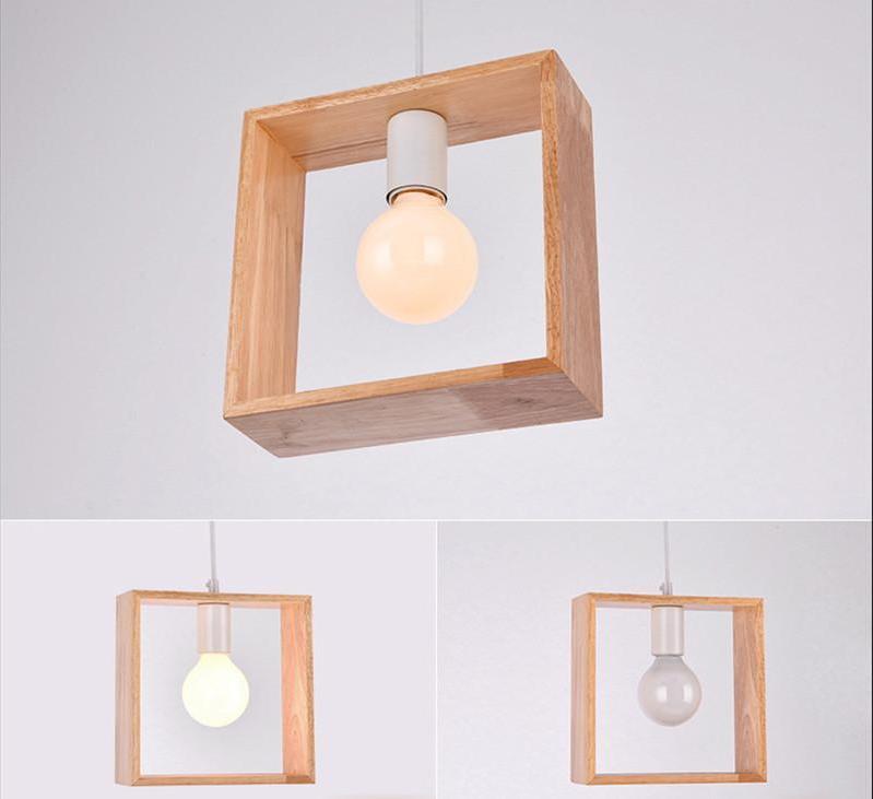 Elmsford – Geometric Wooden Frame Pendant