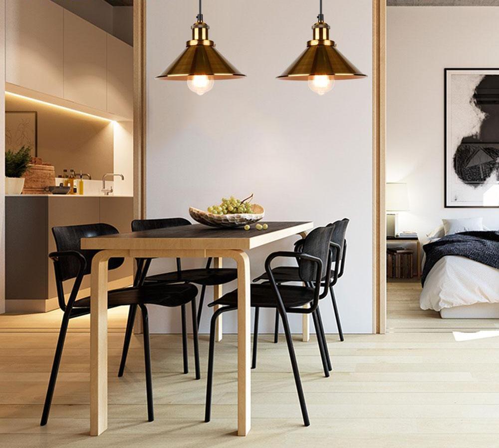 Fumi – Small Iron Cone Shade Pendant