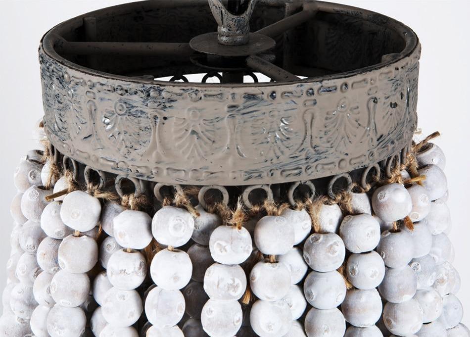 Tsubu – Round Wooden Bead Chandelier