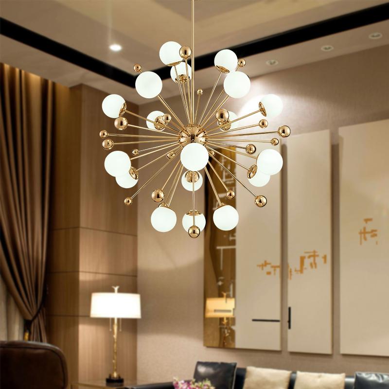 Seaspray – Frosted Glass Dandelion Sphere Chandelier