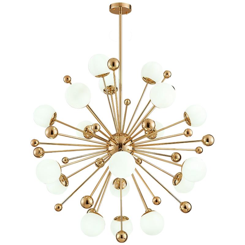 Seaspray – Frosted Glass Dandelion Sphere Chandelier