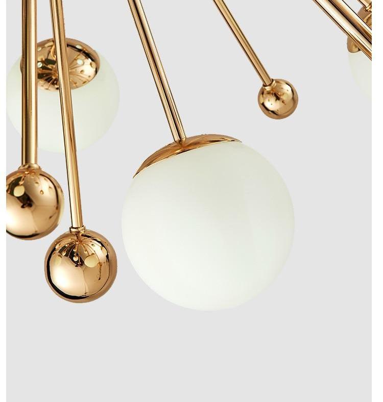 Seaspray – Frosted Glass Dandelion Sphere Chandelier