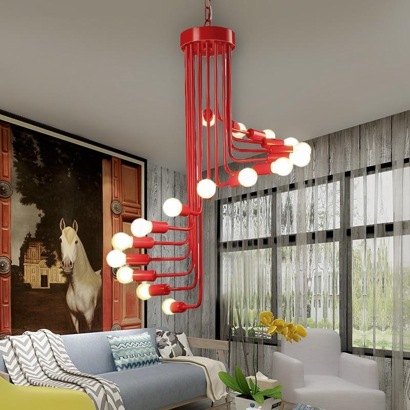 Vortica – Polished Iron Spiral LED Chandelier