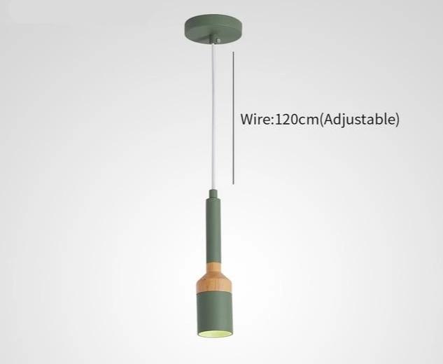 Fresco – Paintbrush-Shaped Iron & Wood Pendant Light