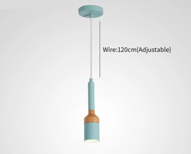 Fresco – Paintbrush-Shaped Iron & Wood Pendant Light