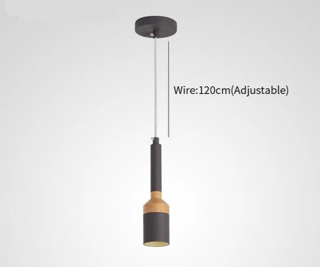 Fresco – Paintbrush-Shaped Iron & Wood Pendant Light