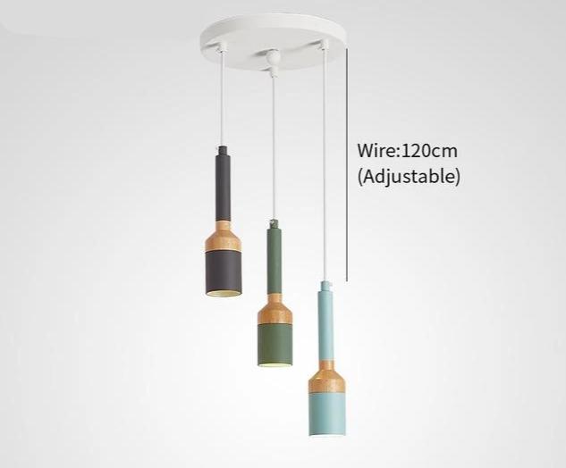 Fresco – Paintbrush-Shaped Iron & Wood Pendant Light