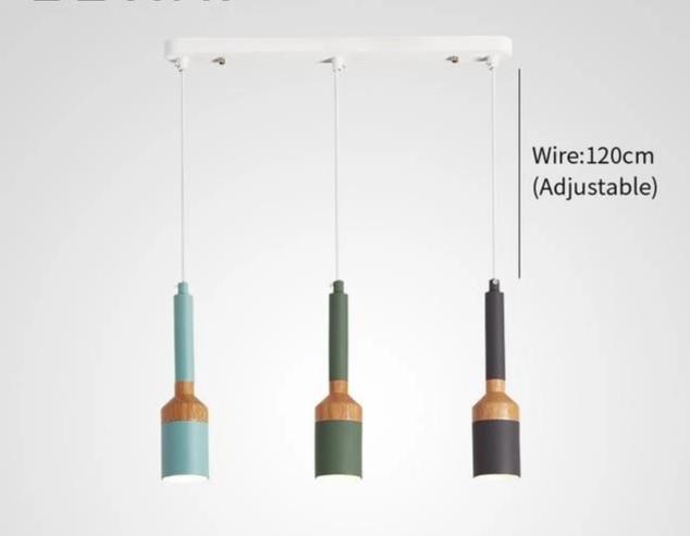 Fresco – Paintbrush-Shaped Iron & Wood Pendant Light