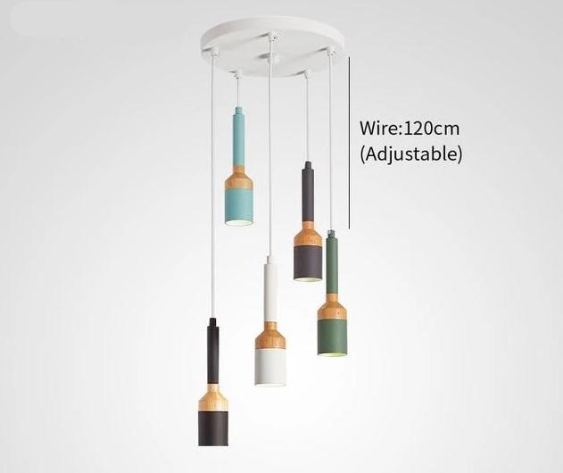Fresco – Paintbrush-Shaped Iron & Wood Pendant Light