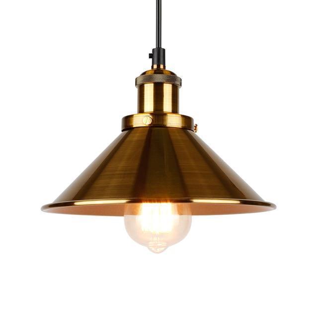 Fumi – Small Iron Cone Shade Pendant