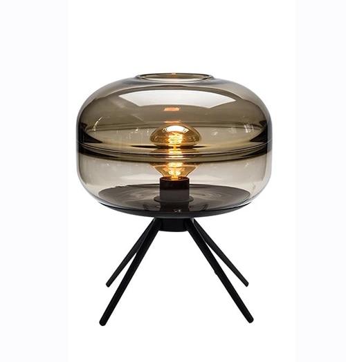 Tripod – Glass Dome Table Lamp on Iron Tripod