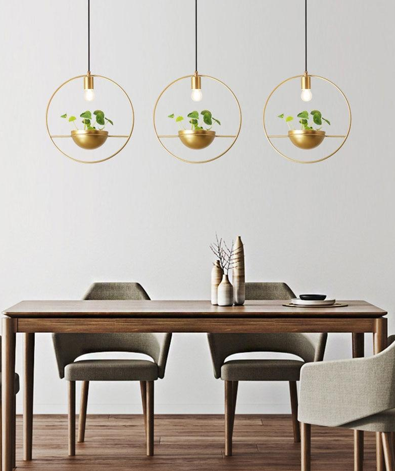 Sui – Plated Metal Planter Pendant