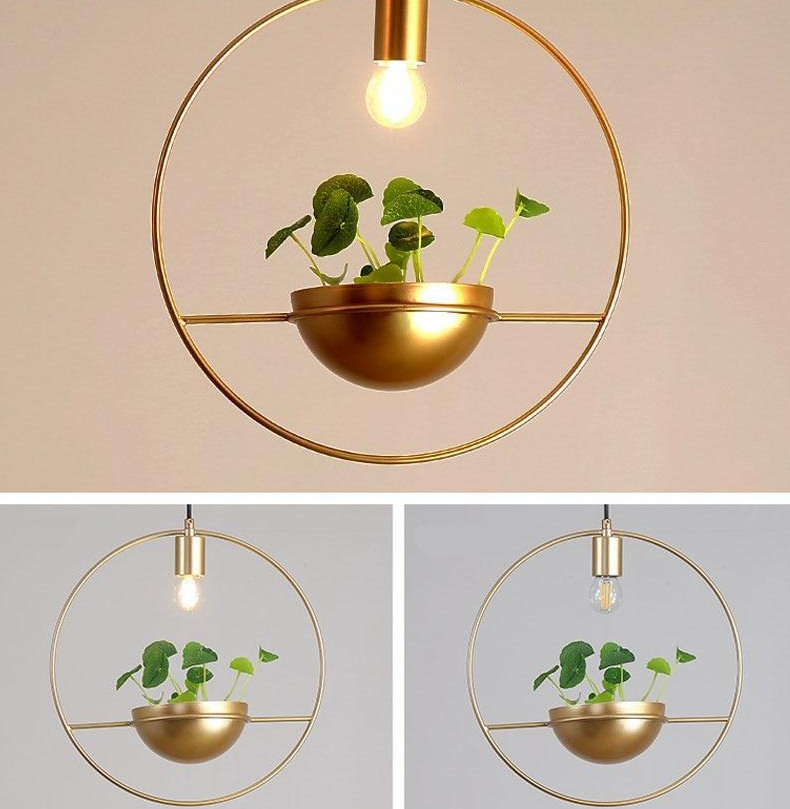 Sui – Plated Metal Planter Pendant