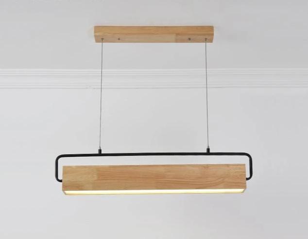 Atrium – Adjustable Iron & Wood LED Hanging Lamp
