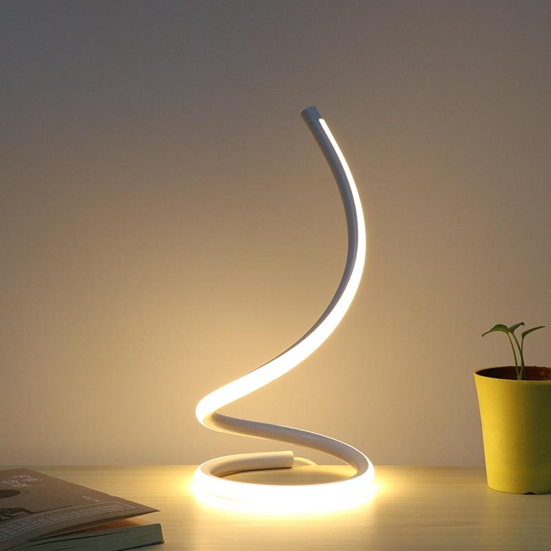 Helix – Dimmable Spiral Aluminium Touch Desk Lamp