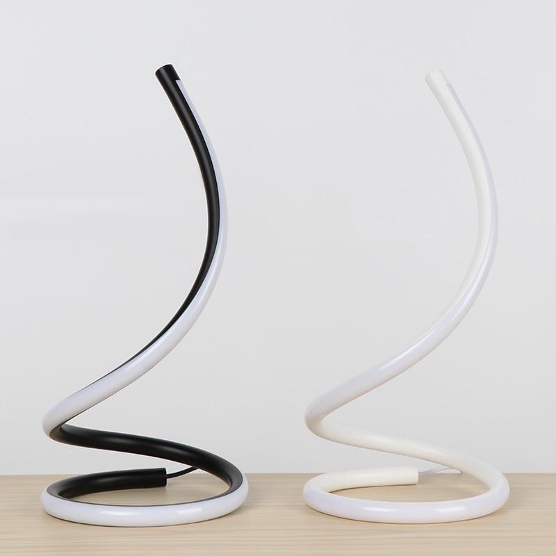 Helix – Dimmable Spiral Aluminium Touch Desk Lamp