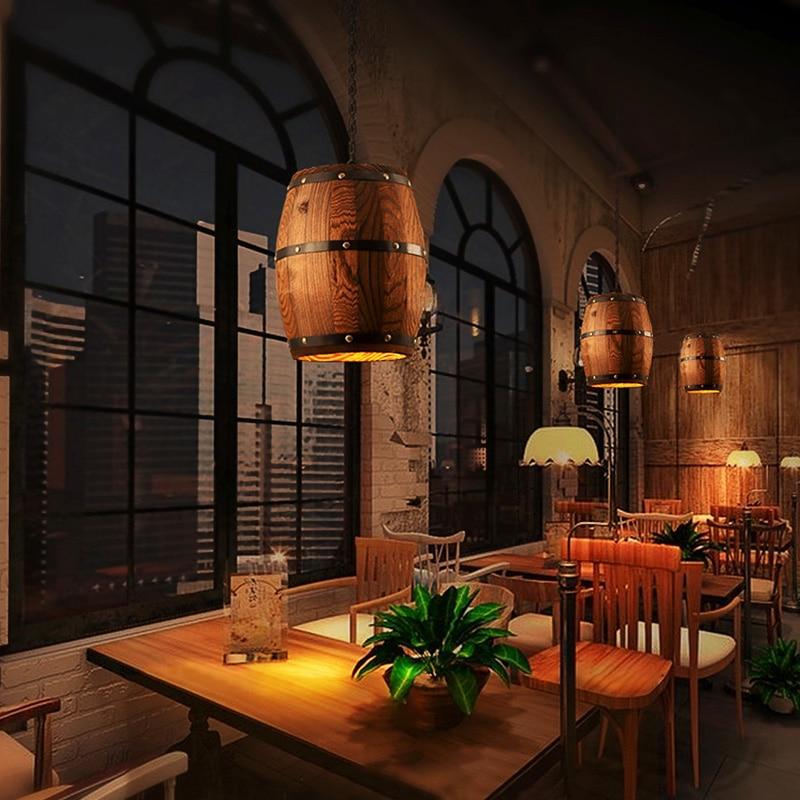 Barrel Cove – Wooden Wine Cask Pendant Light