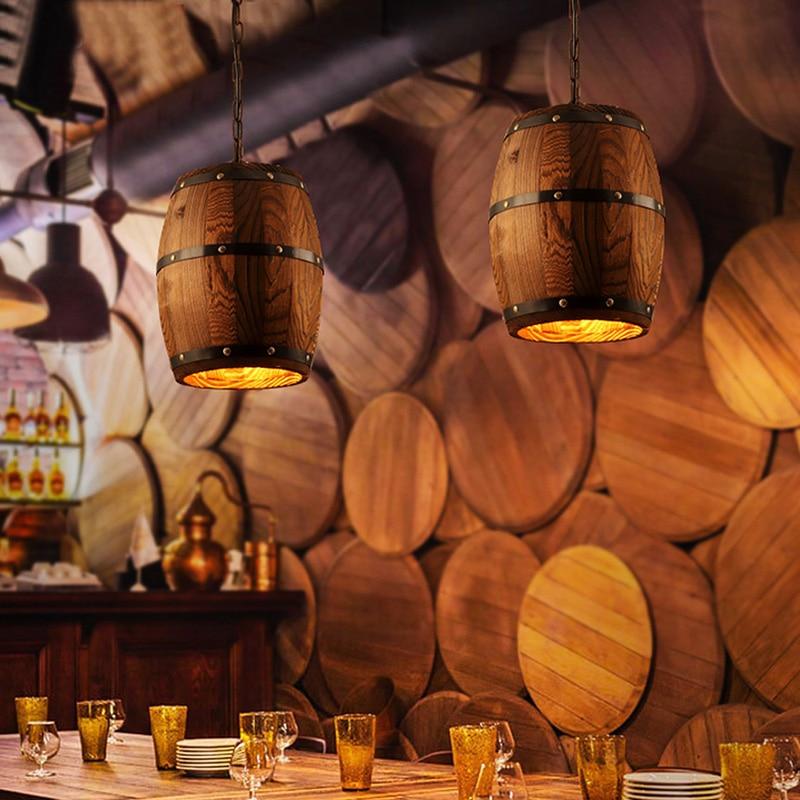 Barrel Cove – Wooden Wine Cask Pendant Light