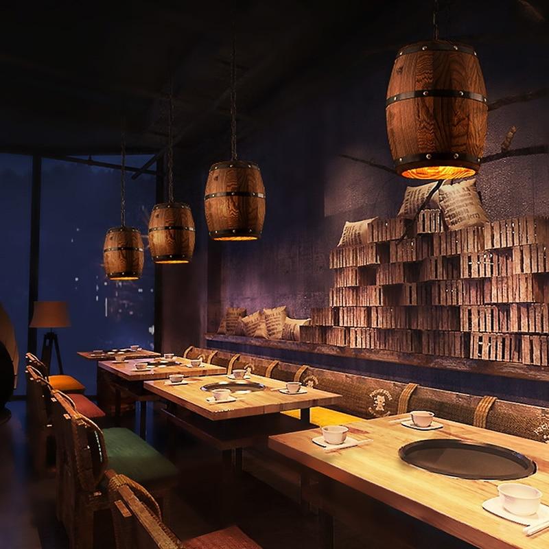 Barrel Cove – Wooden Wine Cask Pendant Light