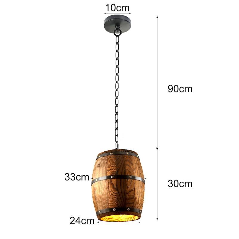 Barrel Cove – Wooden Wine Cask Pendant Light