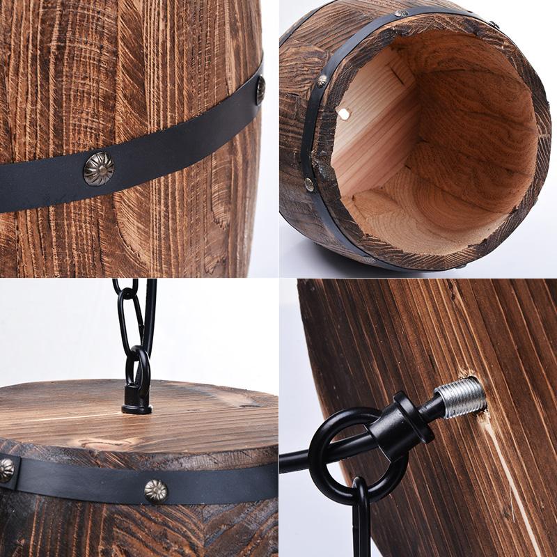 Barrel Cove – Wooden Wine Cask Pendant Light