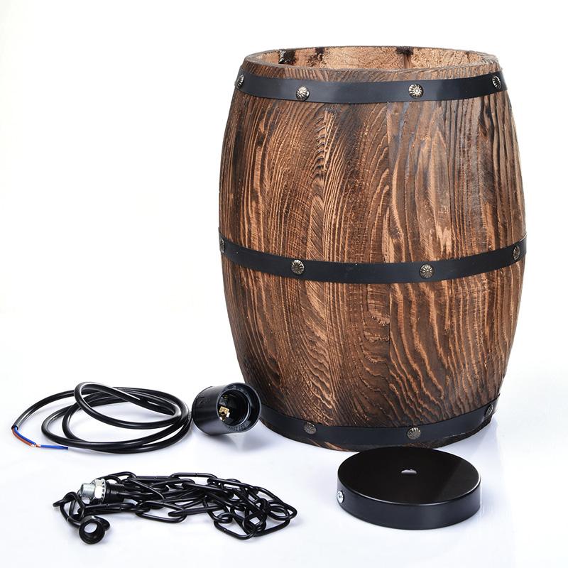 Barrel Cove – Wooden Wine Cask Pendant Light
