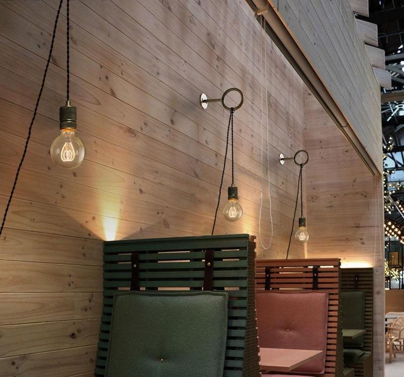 Wa – Copper Ring Bare-Bulb Wall Light