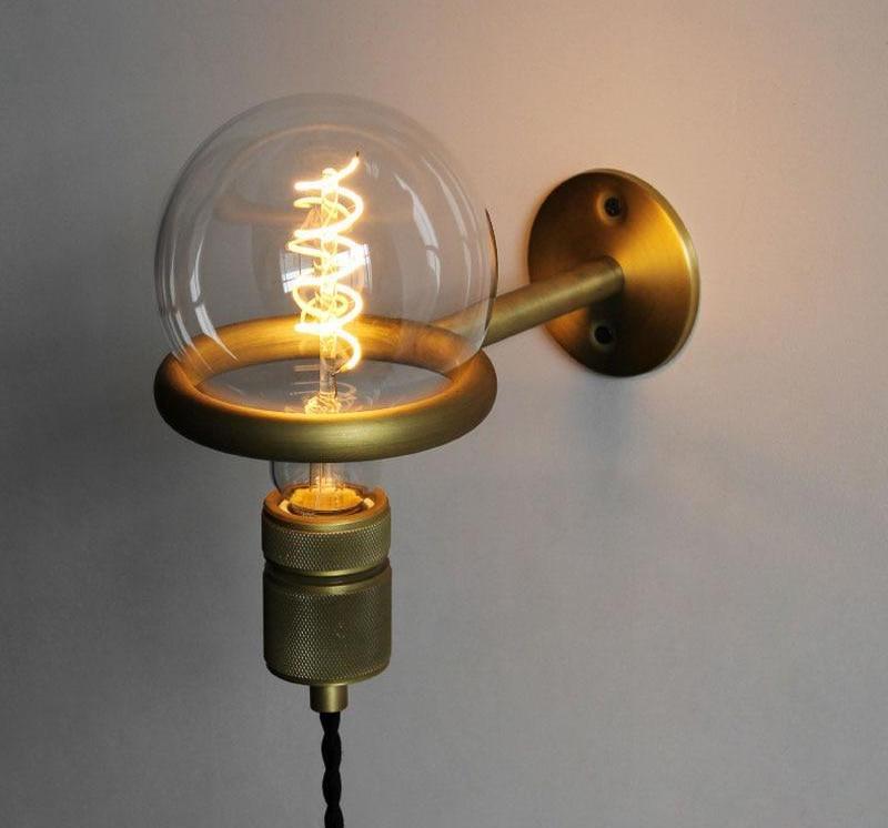 Wa – Copper Ring Bare-Bulb Wall Light