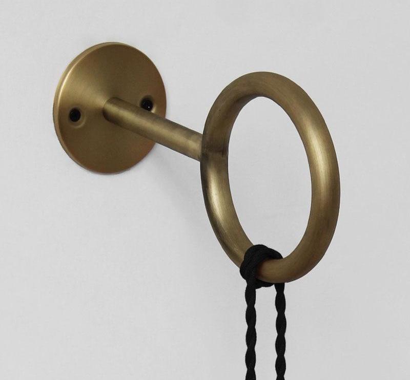 Wa – Copper Ring Bare-Bulb Wall Light