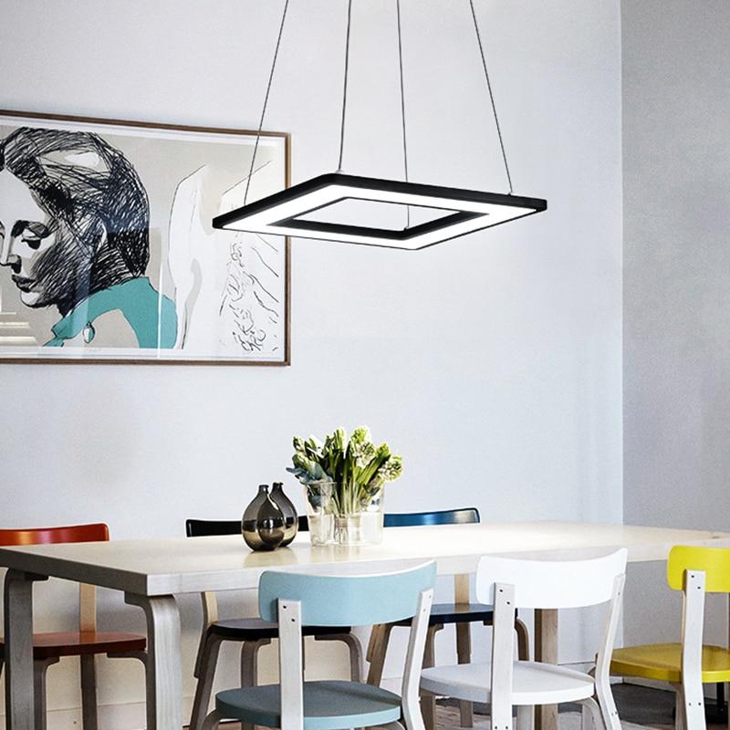 Waku – Suspended Aluminium LED Frame Light