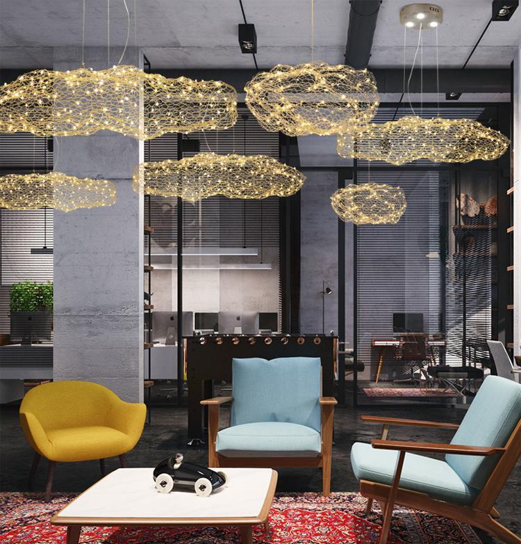 Kumo – Starlit Iron Cloud Ceiling Light