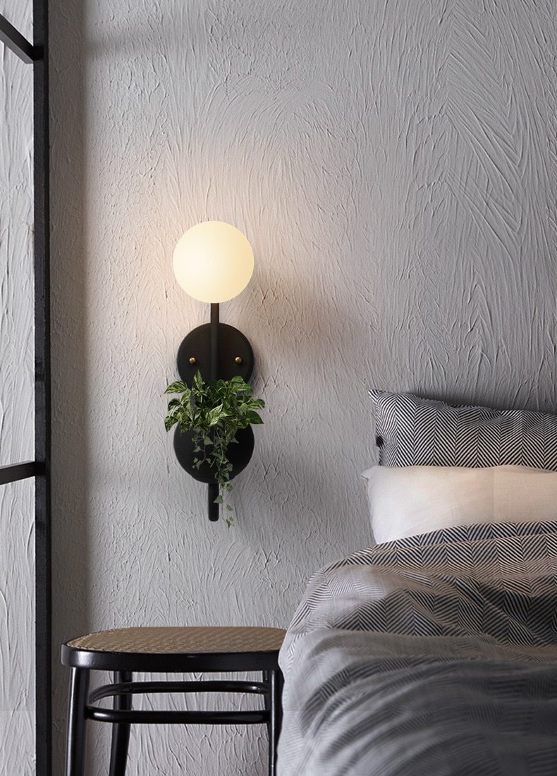 Kaimo – Iron and Glass Planter Wall Light