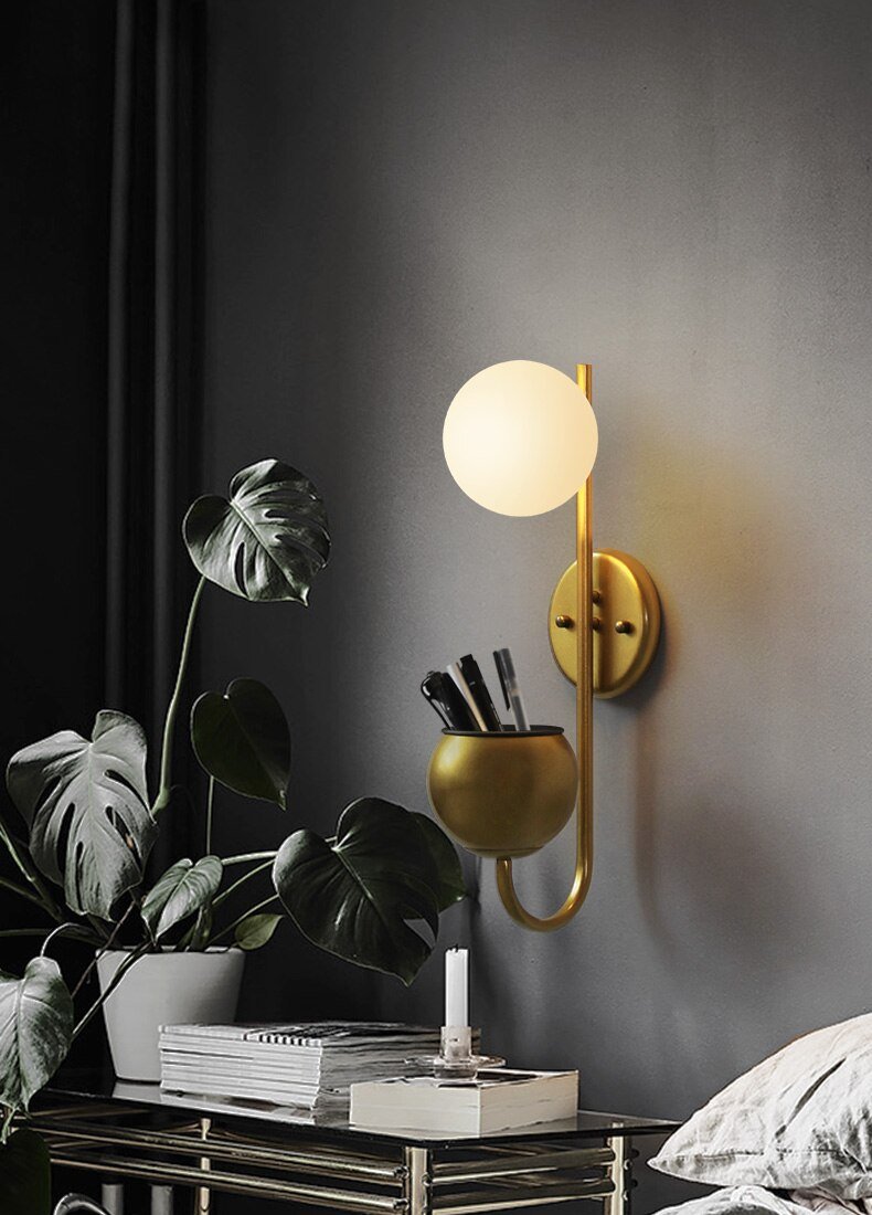 Kaimo – Iron and Glass Planter Wall Light