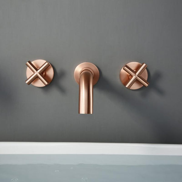 Quarry – Wall-Mounted Cross-Handle Basin Faucet