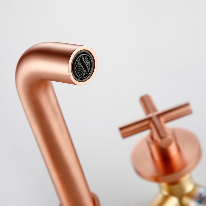 Quarry – Wall-Mounted Cross-Handle Basin Faucet