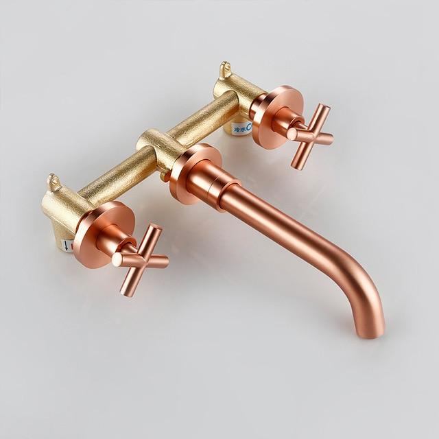 Quarry – Wall-Mounted Cross-Handle Basin Faucet