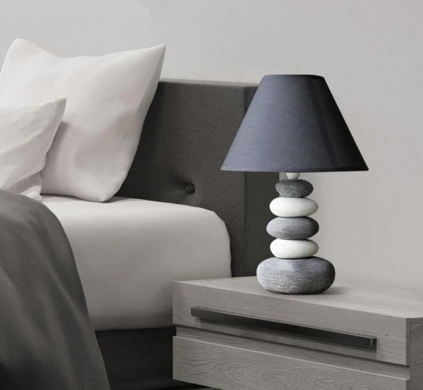 Cairn – Stacked Ceramic Stone Table Lamp
