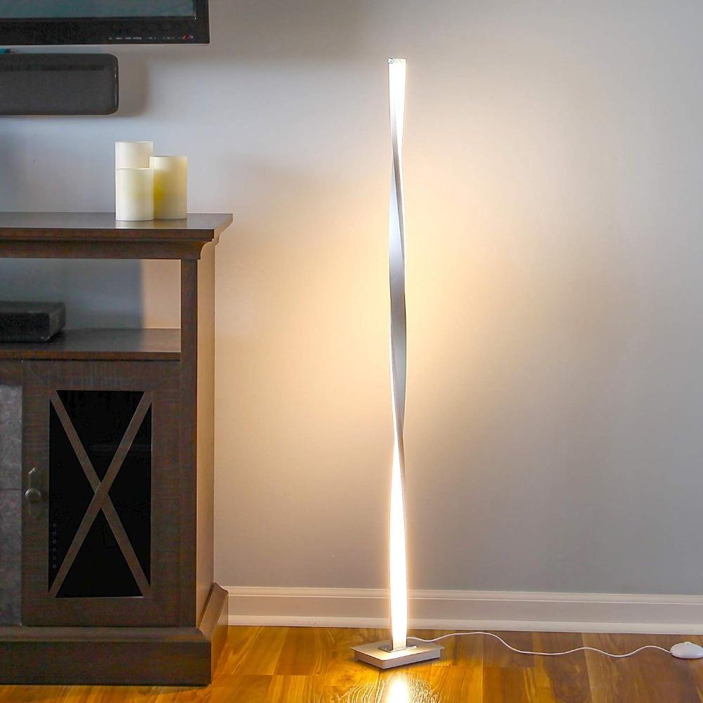 Ren – Twisted Plated Iron LED Floor Lamp